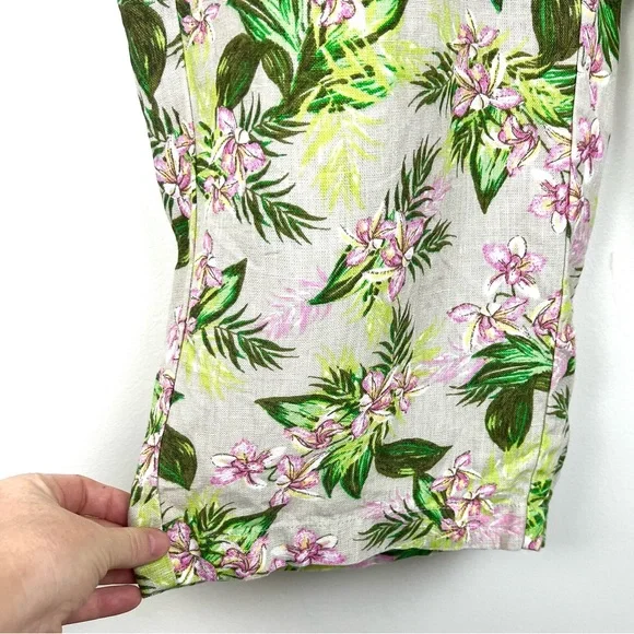 J. Jill Love Linen Orchid Cropped Pants - Picture 5 of 15